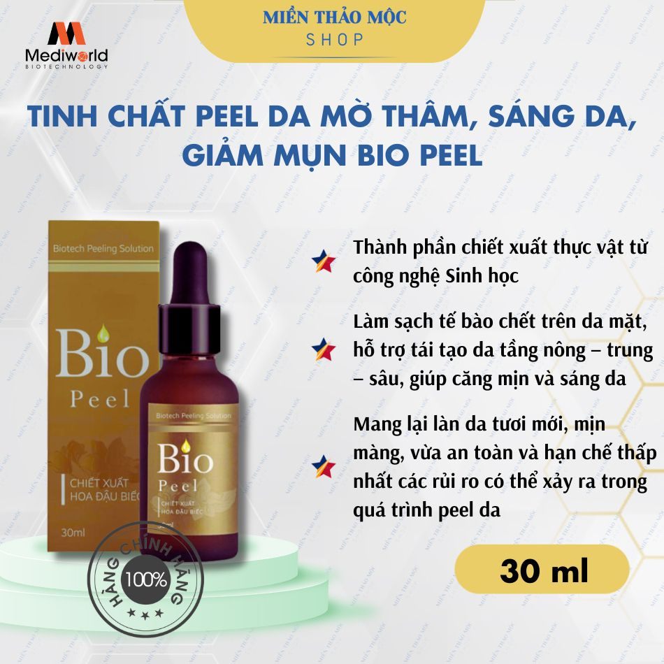 Tinh chất peel da mờ thâm sáng da giảm mụn Mediworld Bio Peel