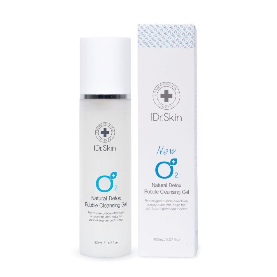 Sữa rửa mặt tự tạo bọt iDr.Skin O2 Natural Detox Bubble Cleansing Gel