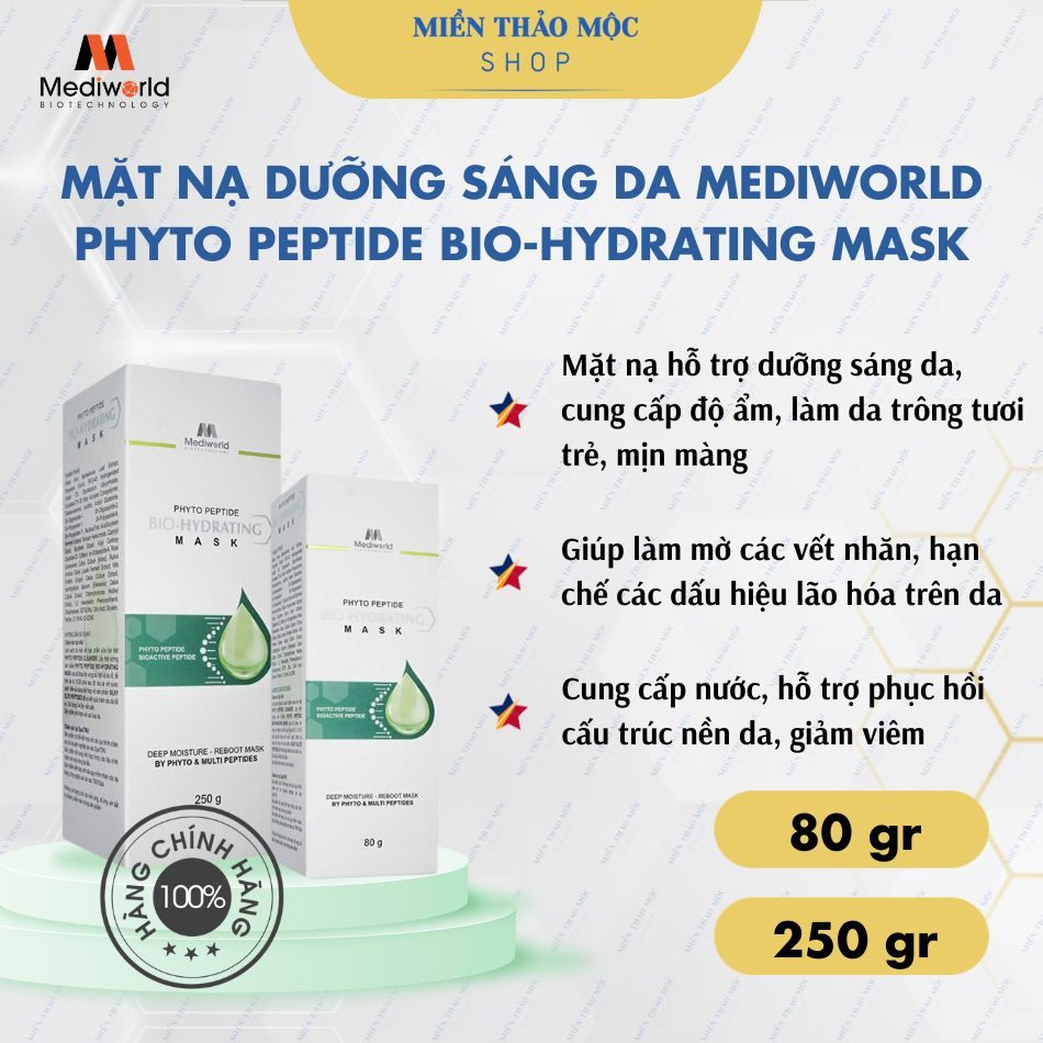 Mặt nạ sáng da cấp ẩm hạn chế lão hóa Mediworld Cellcos – Phyto Peptide Bio-Hydrating Mask