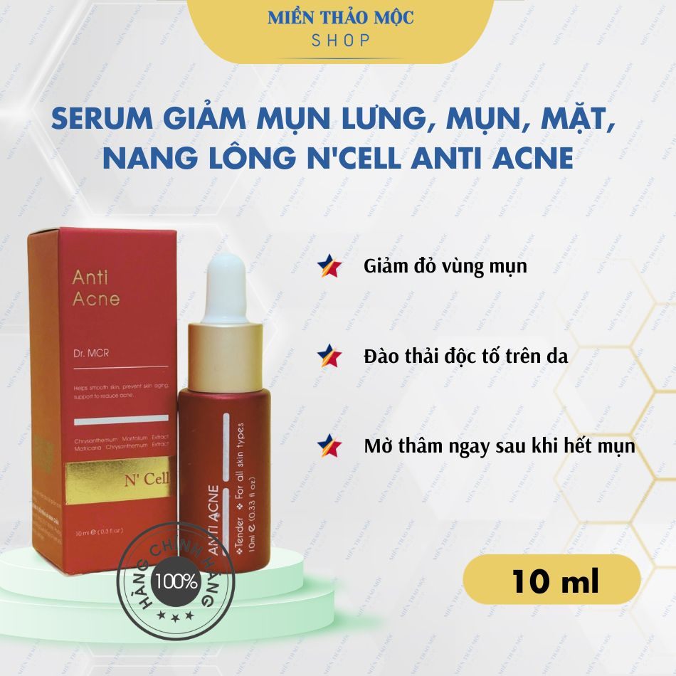 Tinh chất serum mờ thâm nám N'cell Anti Acne 10ml