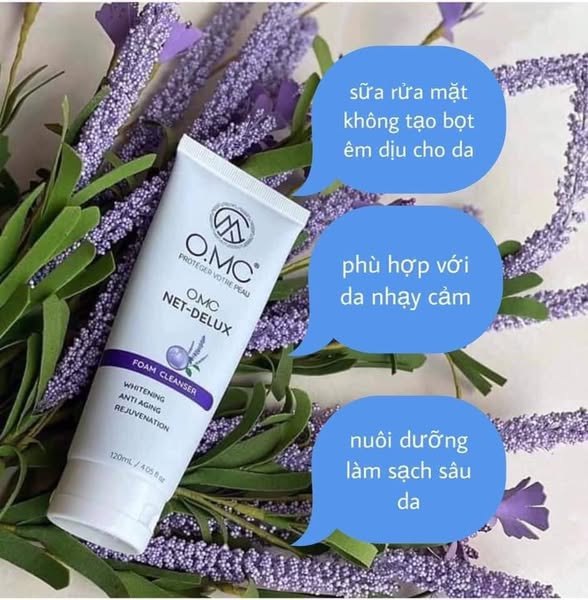 Sữa rửa mặt sạch da, ngăn ngừa mụn OMC Net Delux 120ml