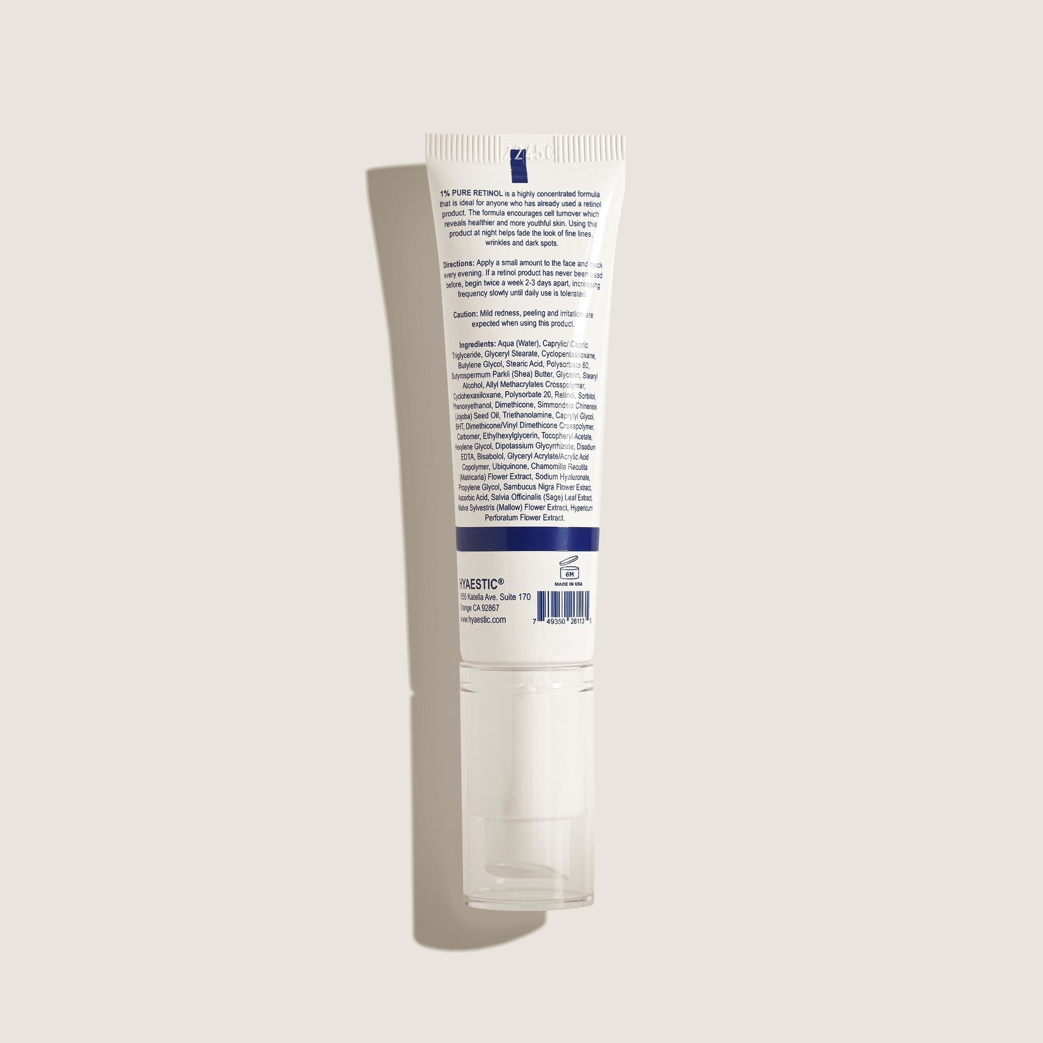 Tinh chất tái tạo da chống lão hóa Hyaestic 1% Pure Retinol 30ml