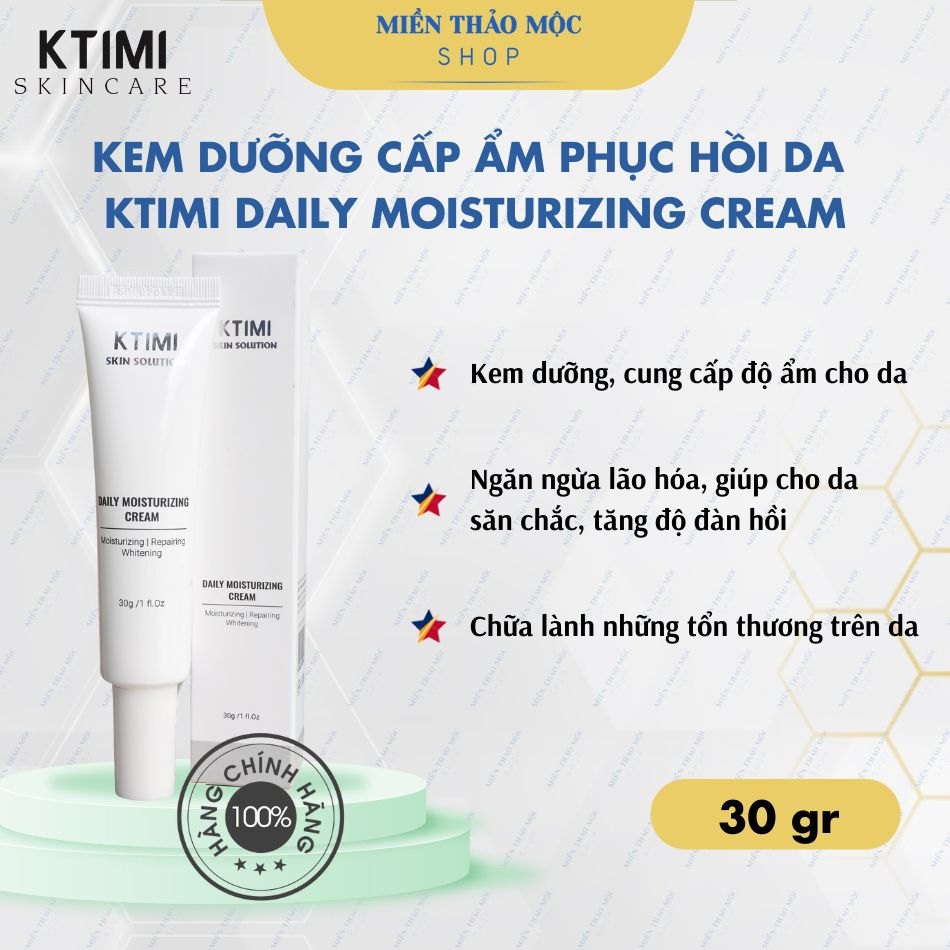 Kem dưỡng ẩm bảo vệ da KTIMI Daily Moisturizing Cream 30g