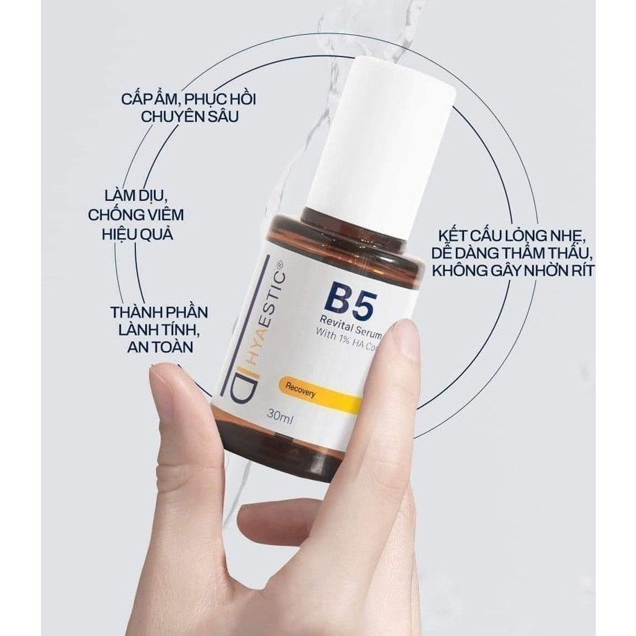 Tinh chất dưỡng ẩm phục hồi 3% Vitamin B5 Hyaestic B5 Revital Serum 30ml