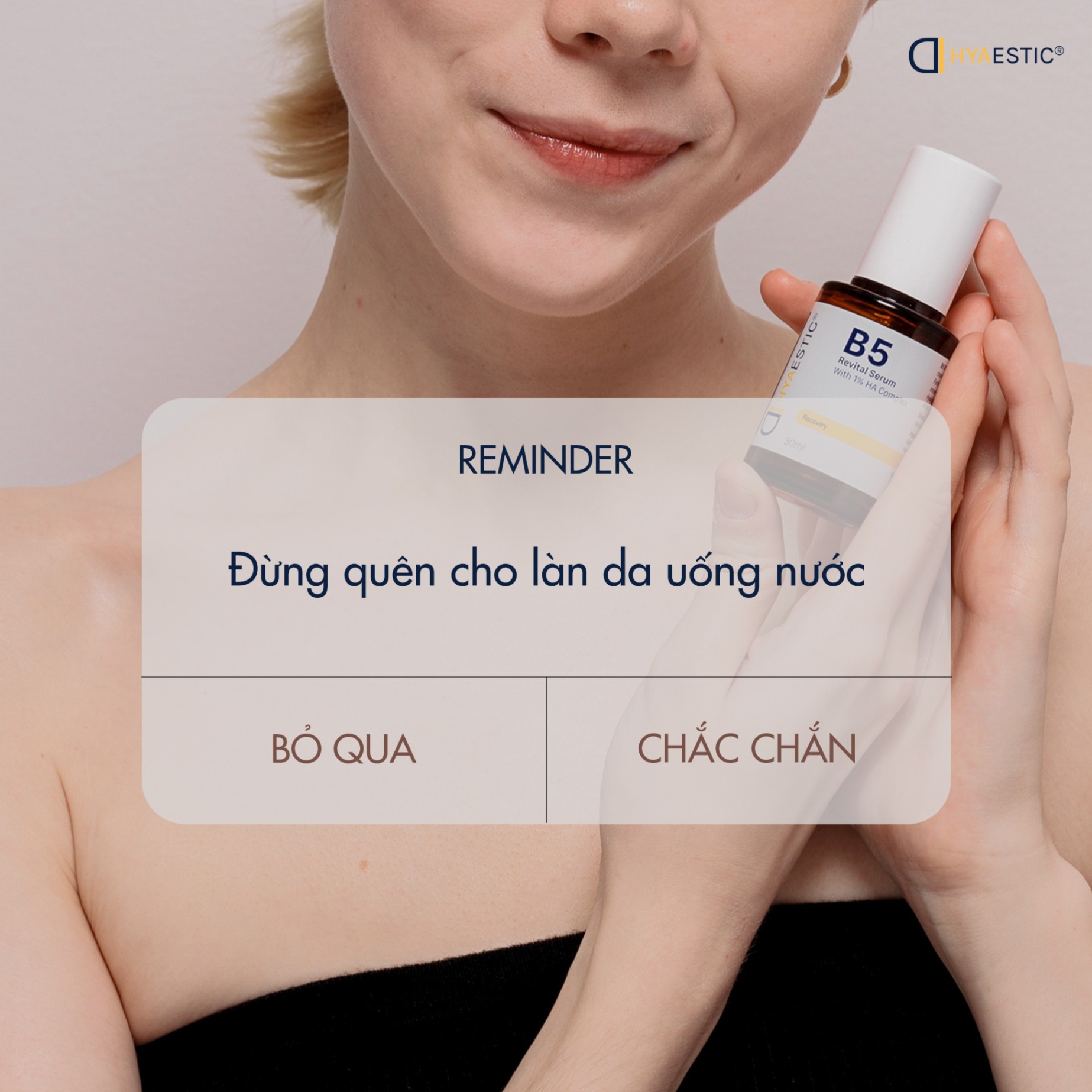 Tinh chất dưỡng ẩm phục hồi 3% Vitamin B5 Hyaestic B5 Revital Serum 30ml