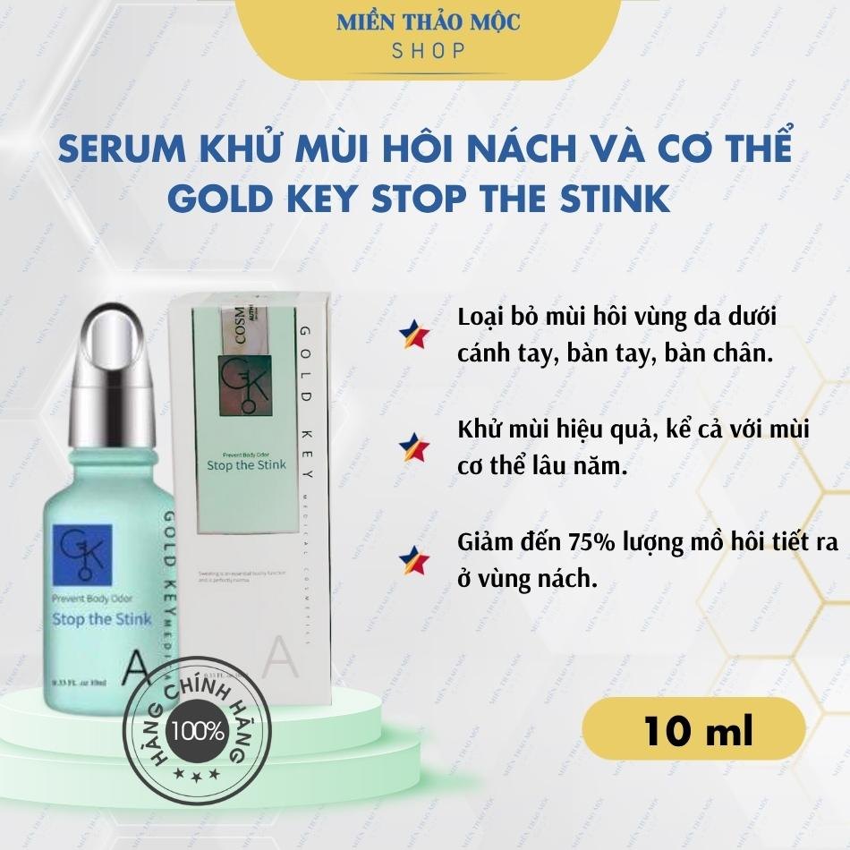 Tinh chất khử mùi hôi nách và ngừa mùi cơ thể Gold Key Stop The Stink 10ml