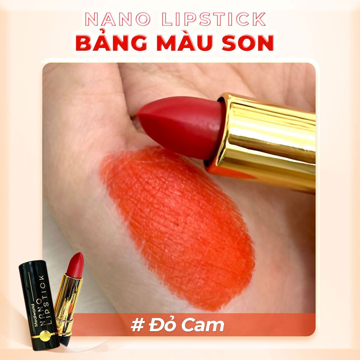 Son sinh học không chì Mediworld Bio Lips Nano Lipstick 4gr
