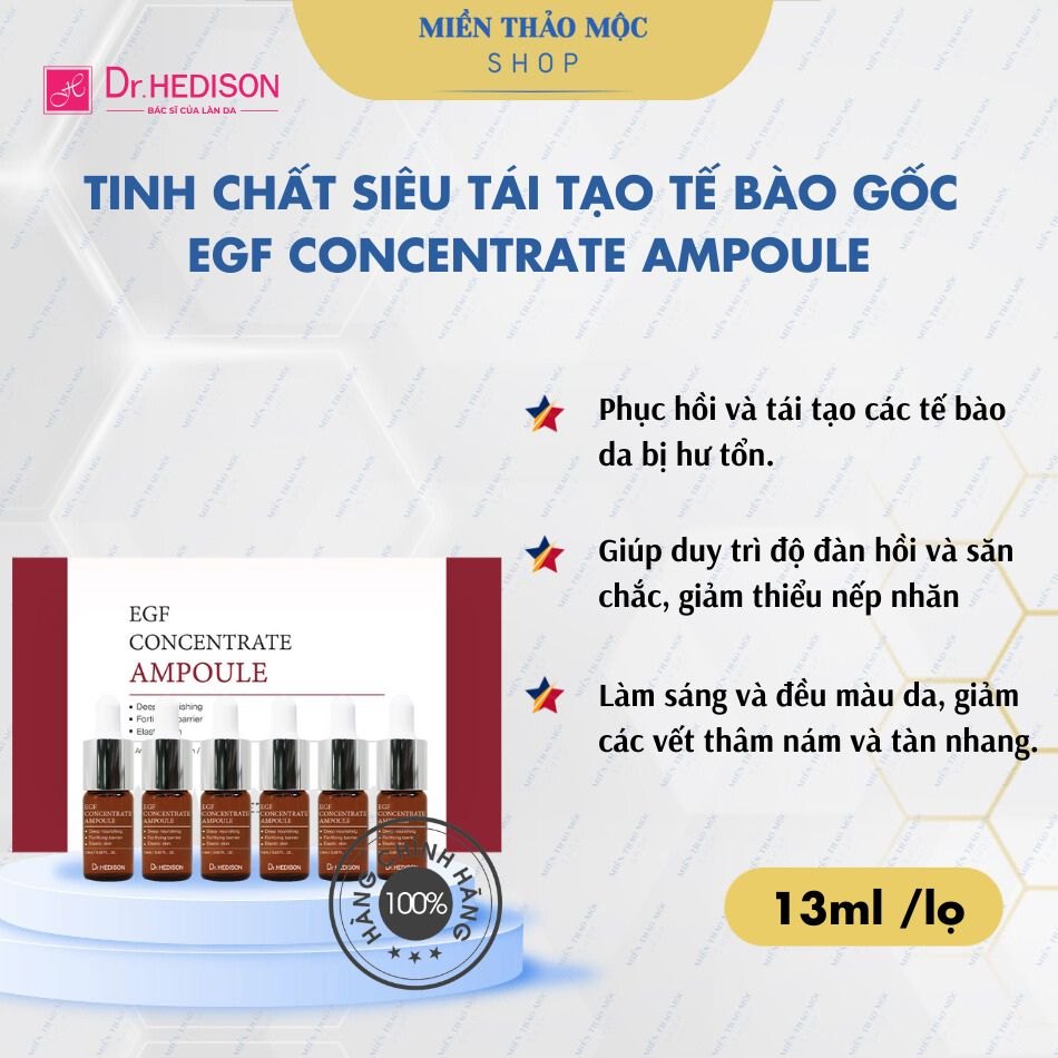Tinh chất siêu tái tạo tế bào gốc Dr.HEDISON EGF Concentrate Ampoule 13ml