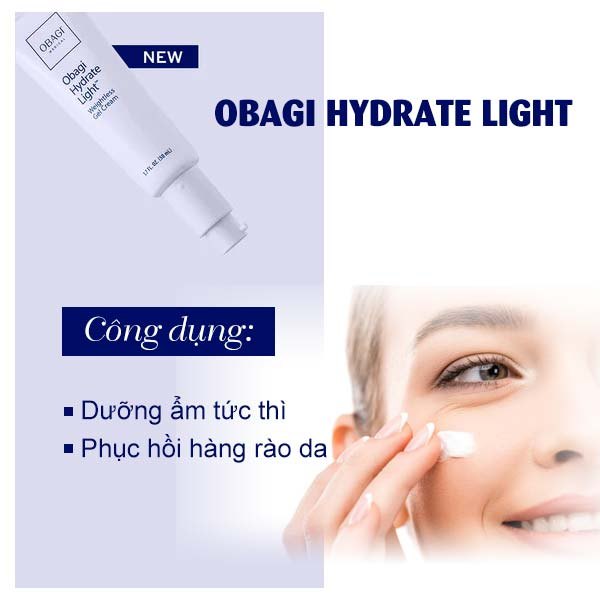 Kem dưỡng ẩm dịu nhẹ OBAGI Hydrate Light Gel Cream 50ml