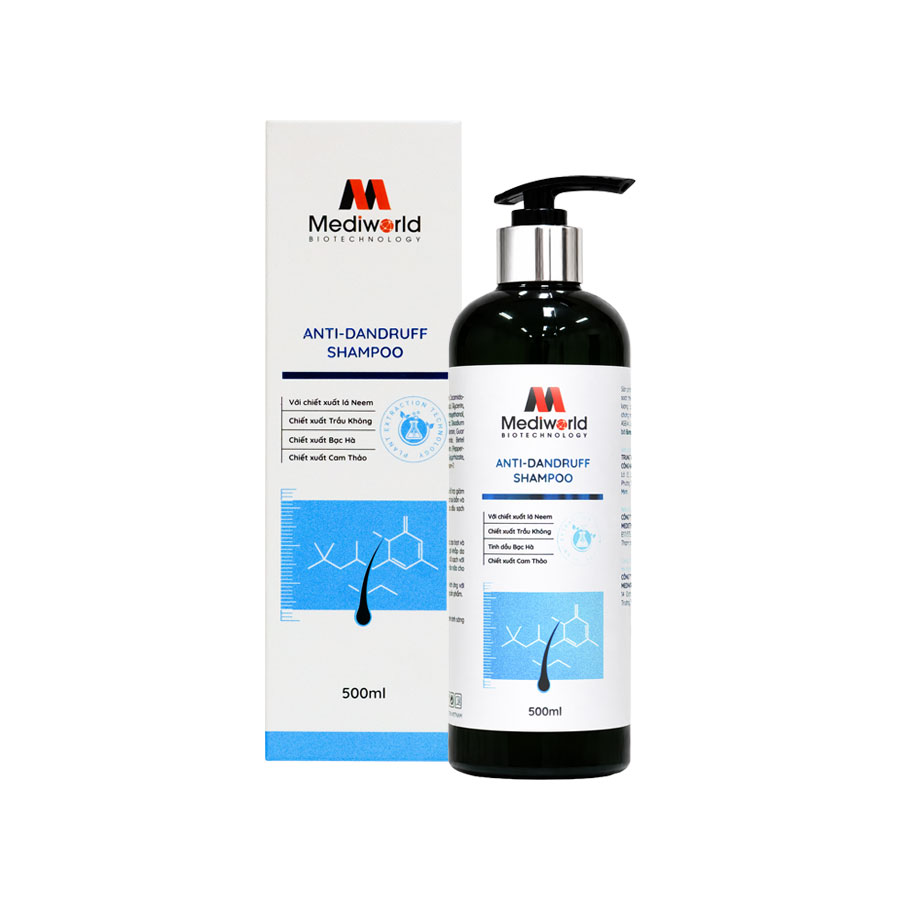 Dầu Gội Hỗ Trợ Giảm Gàu Và Dầu Thừa Anti-Dandruff Shampoo Mediworld 500ml