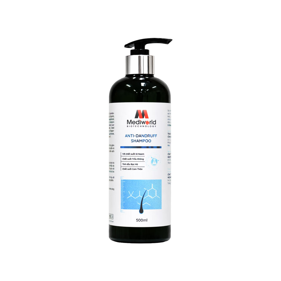 Dầu Gội Hỗ Trợ Giảm Gàu Và Dầu Thừa Anti-Dandruff Shampoo Mediworld 500ml