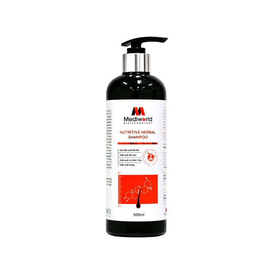 Dầu gội thảo dược chăm sóc tóc mềm mượt Mediworld Nutritive Herbal Shampoo
