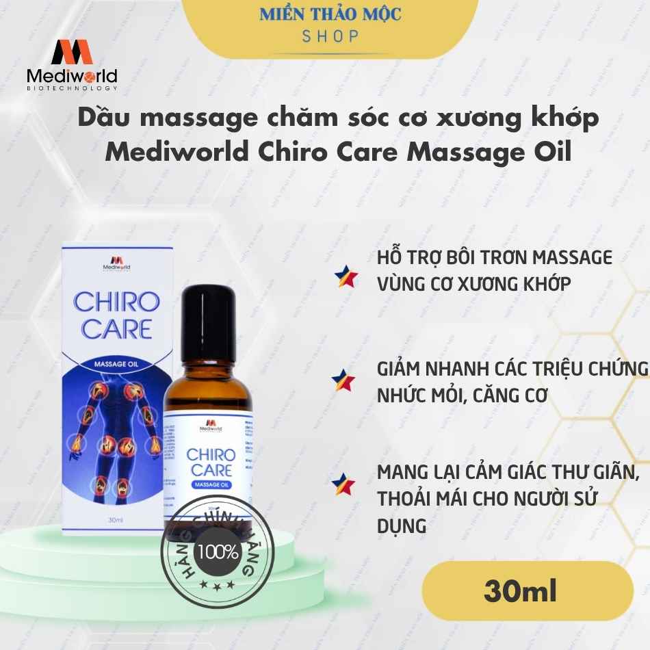 Dầu massage chăm sóc cơ xương khớp Mediworld Chiro Care Massage Oil