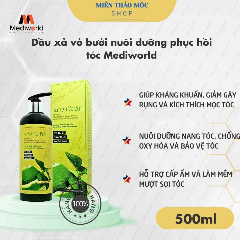Dầu xả vỏ bưởi nuôi dưỡng phục hồi tóc Mediworld