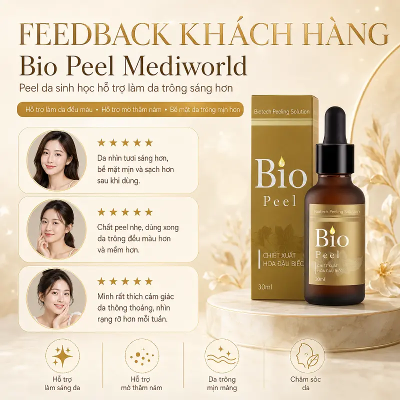 Dung dịch Peel da sinh học an toàn Mediworld Bio Peel 30ml
