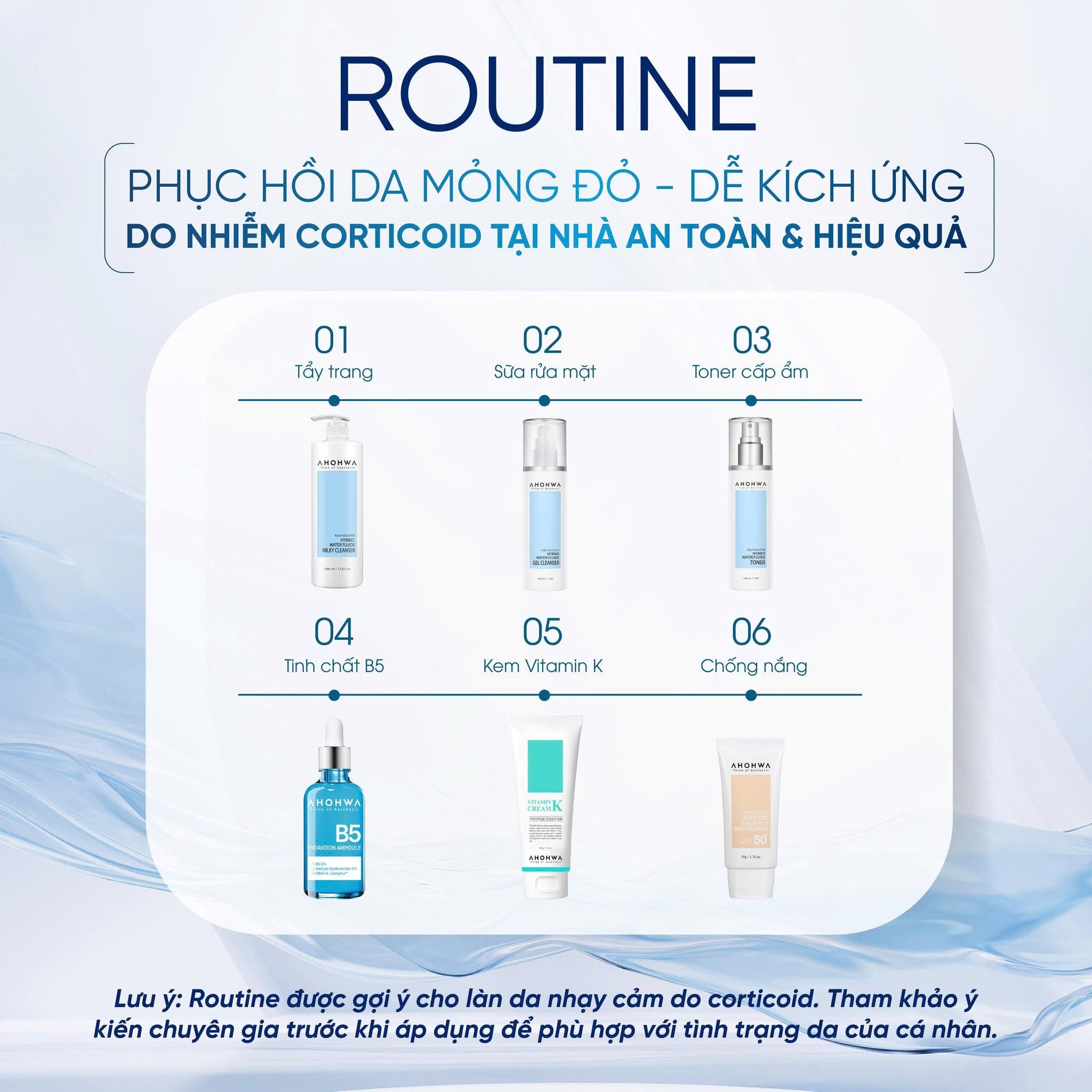 Gel rửa mặt dành cho mọi loại da Ahohwa Aqua Solution Hybrid Water Fluide Gel Cleanser
