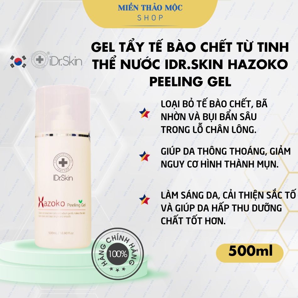 Gel tẩy tế bào chết từ tinh thể nước iDr.Skin Hazoko Peeling Gel