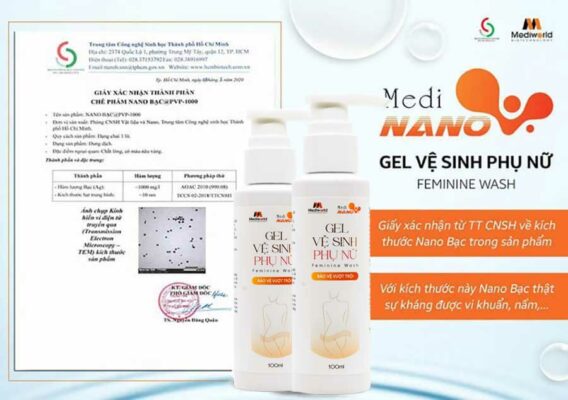 Gel vệ sinh phụ nữ Mediworld MEDINANO 100ml