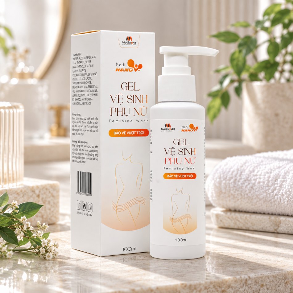 Gel vệ sinh phụ nữ chăm sóc và bảo vệ vùng kín Mediworld MediNano