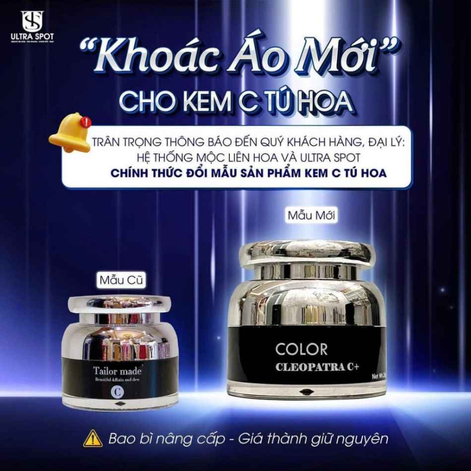 Kem C Tú Hoa Mộc Liên Hoa Ultra Spot Color Cleopatra C+
