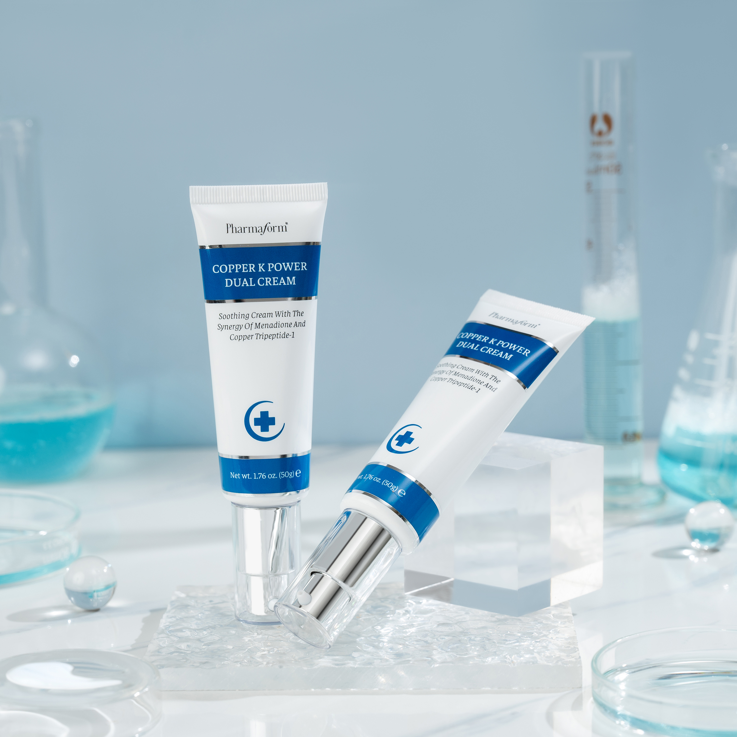 Kem Dưỡng Ẩm, Làm Dịu Và Hỗ Trợ Cải Thiện Độ Đàn Hồi Da Pharmaform Copper K Power Dual Cream 50g
