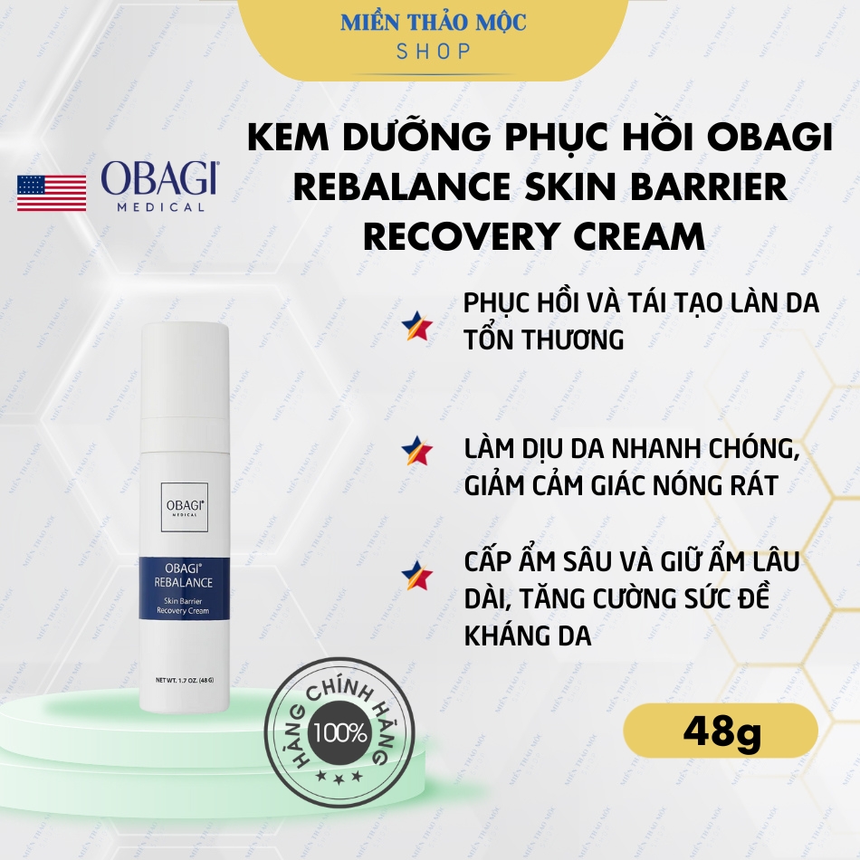 Kem dưỡng phục hồi Obagi Rebalance Skin Barrier Recovery Cream 48g