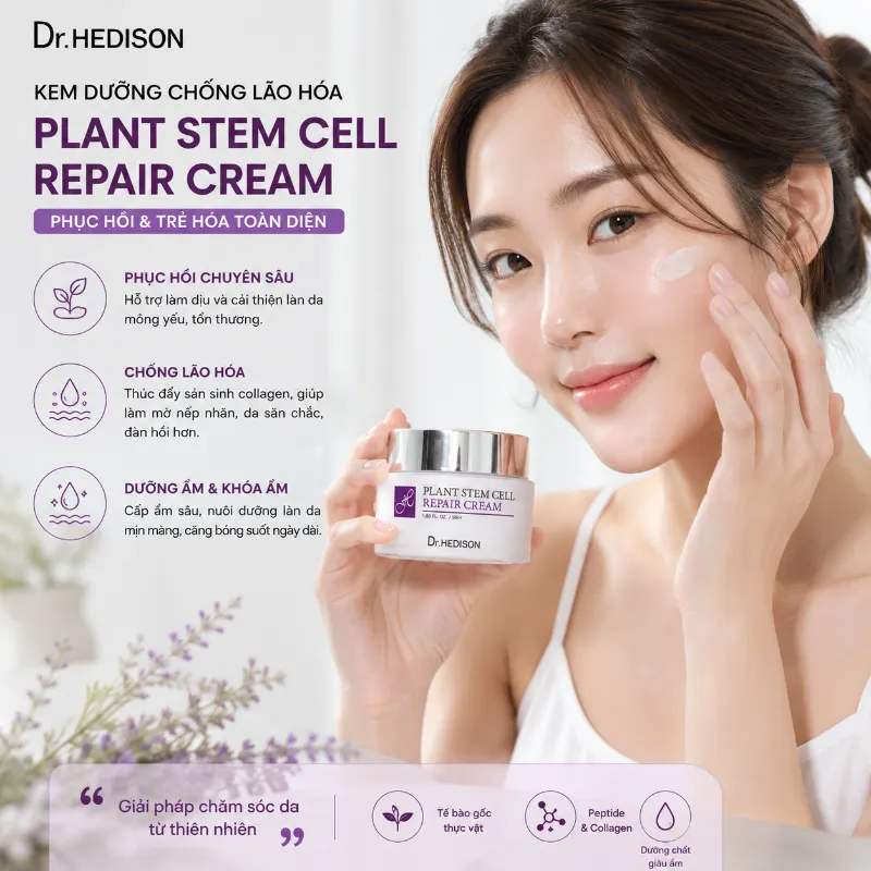 Kem Dưỡng Tế Bào Gốc Thực Vật Dr.Hedison Plant Stem Cell Repair Cream Chính Hãng