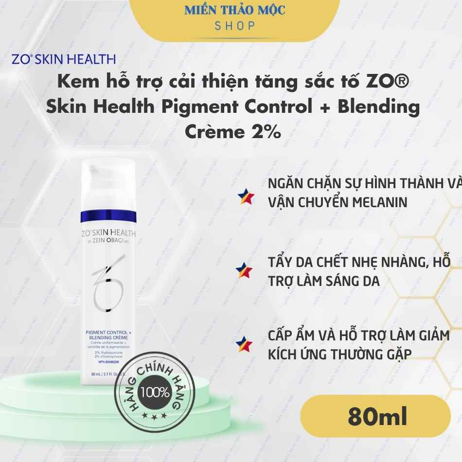 Kem hỗ trợ cải thiện tăng sắc tố ZO® Skin Health Pigment Control + Blending Crème 2% HQ