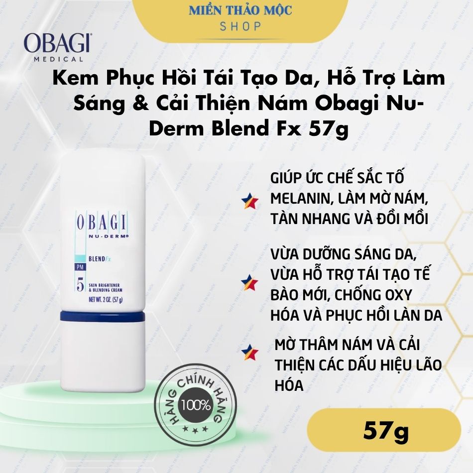 Kem Phục Hồi Tái Tạo Da,Dưỡng Sáng & Mờ Nám Obagi Nu-Derm Blend Fx 57g