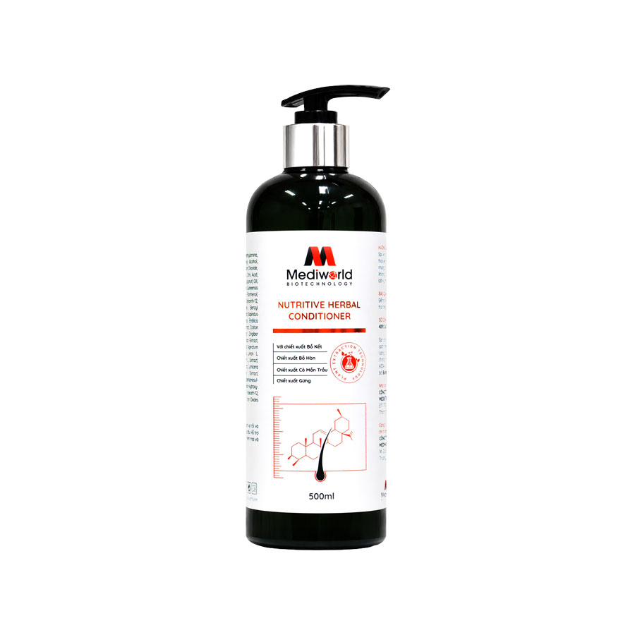 Kem Xả Thảo Dược Dưỡng Tóc Mềm Mượt Nutritive Herbal Conditioner Mediworld 500ml