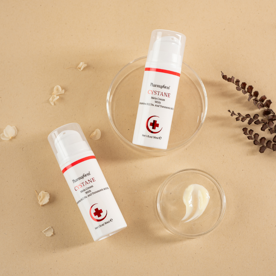 Kem cải thiện các tình trạng nám, tàn nhang, đốm nâu nhanh chóng Pharmaform Cystane Mela Cream