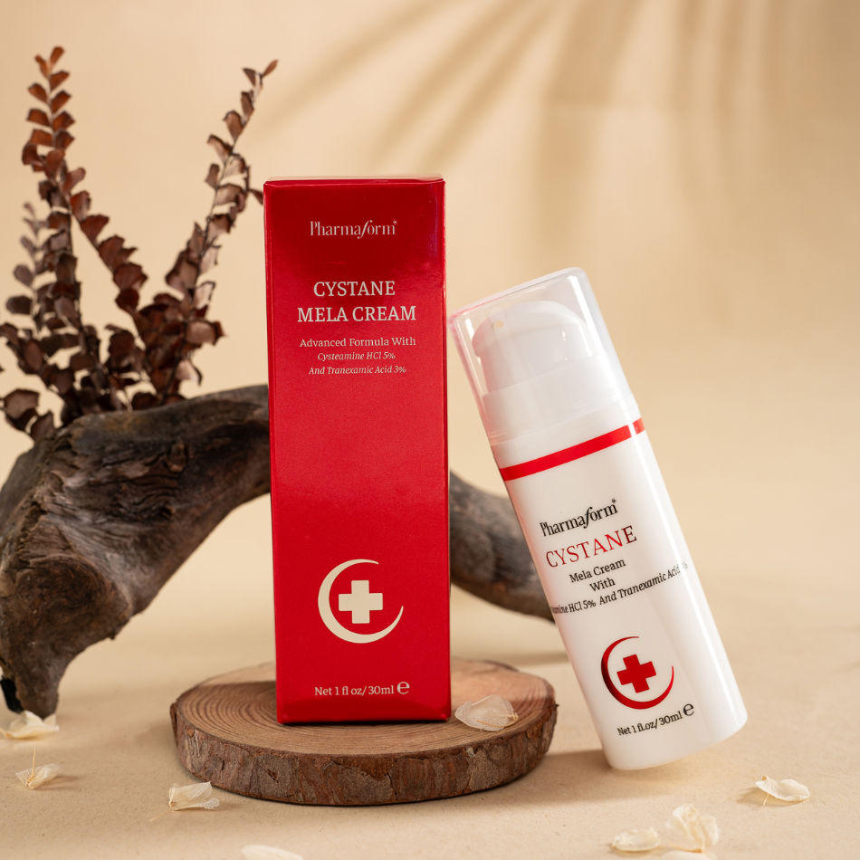 Kem cải thiện các tình trạng nám, tàn nhang, đốm nâu nhanh chóng Pharmaform Cystane Mela Cream