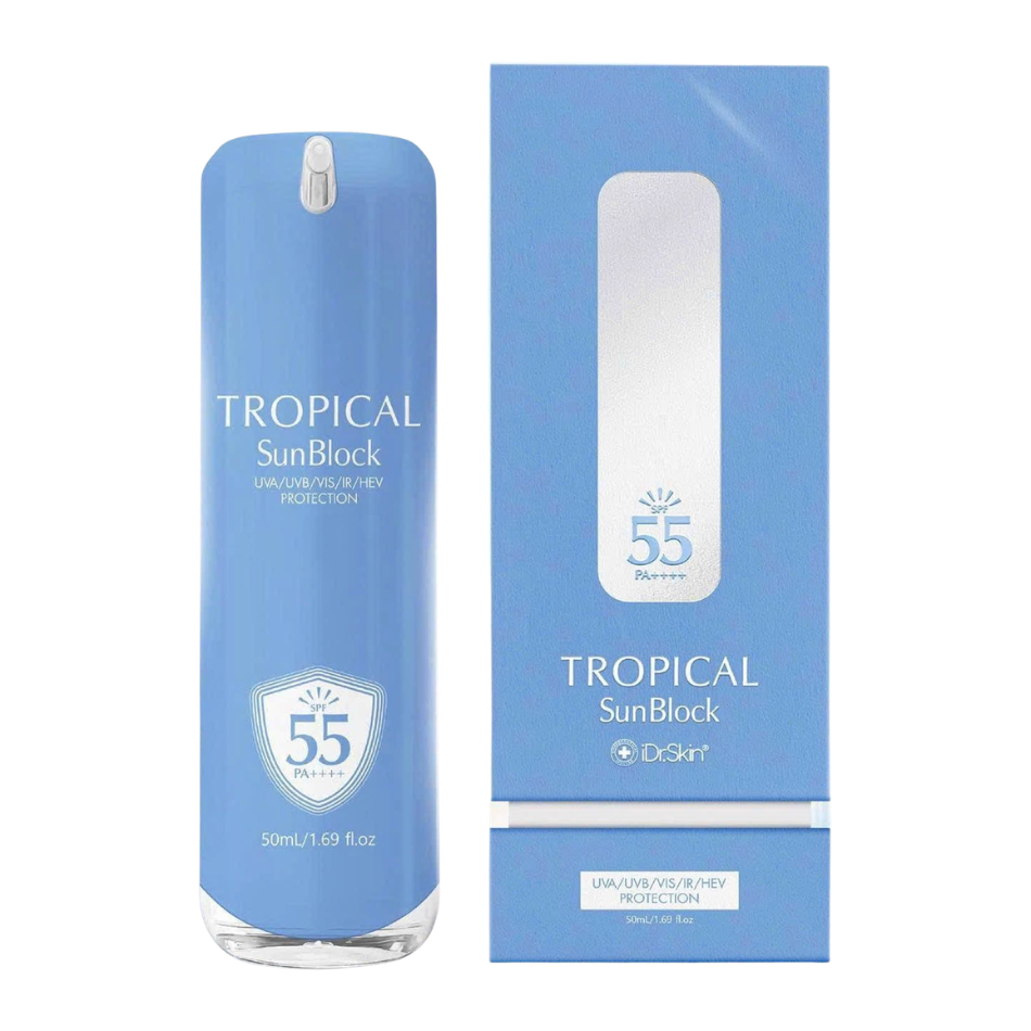 Kem chống nắng phổ rộng iDr.Skin SPF 55 & PA +++ Tropical Sunblock