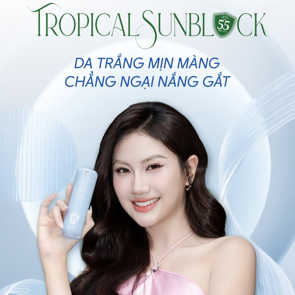 Kem chống nắng phổ rộng iDr.Skin SPF 55 & PA +++ Tropical Sunblock