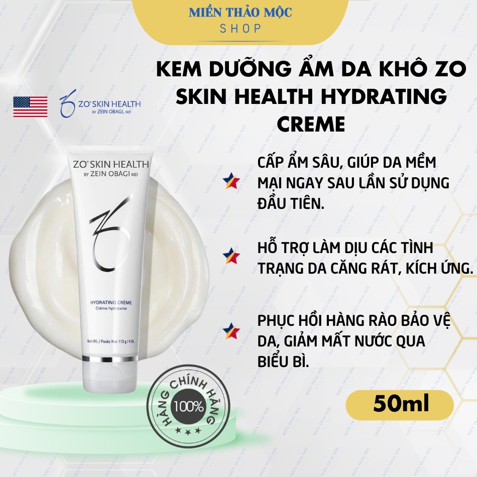 Kem dưỡng ẩm da khô Zo Skin Health Hydrating Creme