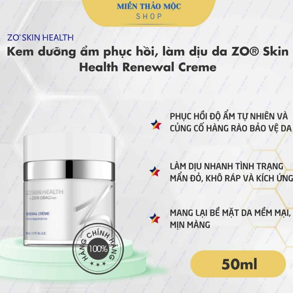 Kem dưỡng ẩm phục hồi, làm dịu da ZO® Skin Health Renewal Creme