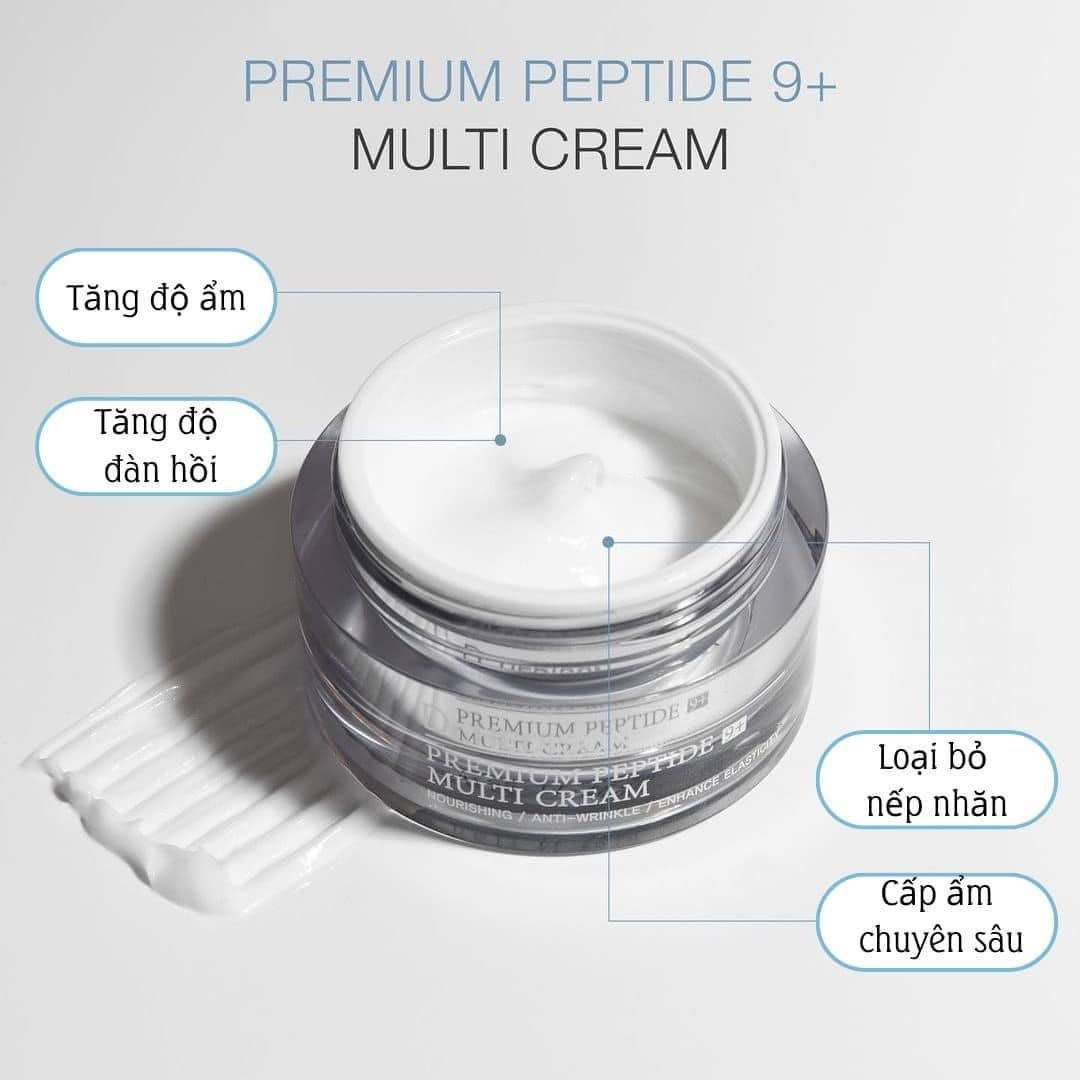 Kem dưỡng cao cấp giảm nhăn, trẻ hóa và tăng đàn hồi da Dr.HEDISON Premium Peptide 9+ 50ml