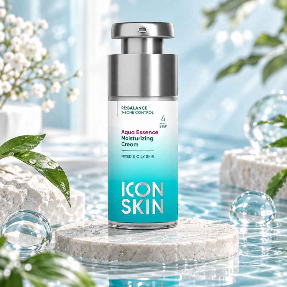 Kem dưỡng cấp ẩm sâu và duy trì độ ẩm Icon Skin Aqua Essence Hyaluronic & Peptide Fluid