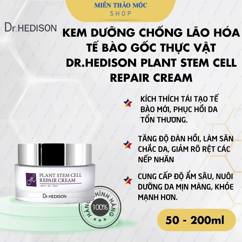 Kem dưỡng chống lão hóa tế bào gốc thực vật Dr.Hedison Plant Stem Cell Repair Cream (50ml-200ml)