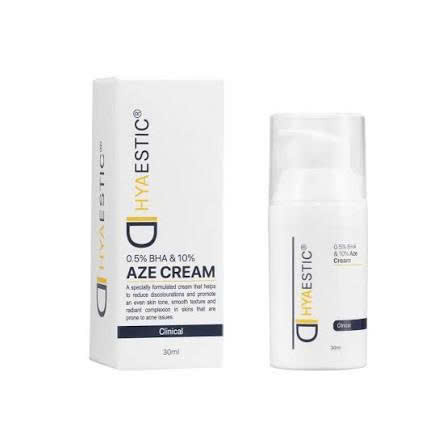 Kem dưỡng giảm mụn ngừa thâm Hyaestic 0,5% BHA & 10% Aze Cream 30ml