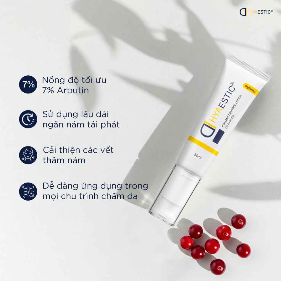 Kem dưỡng hỗ trợ sáng da, giảm nám Hyaestic Pigment Control Lotion 7% Arbutin