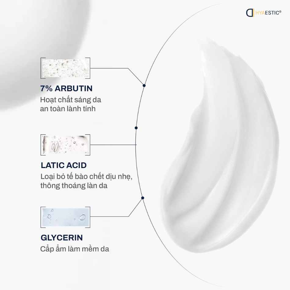 Kem dưỡng hỗ trợ sáng da, giảm nám Hyaestic Pigment Control Lotion 7% Arbutin