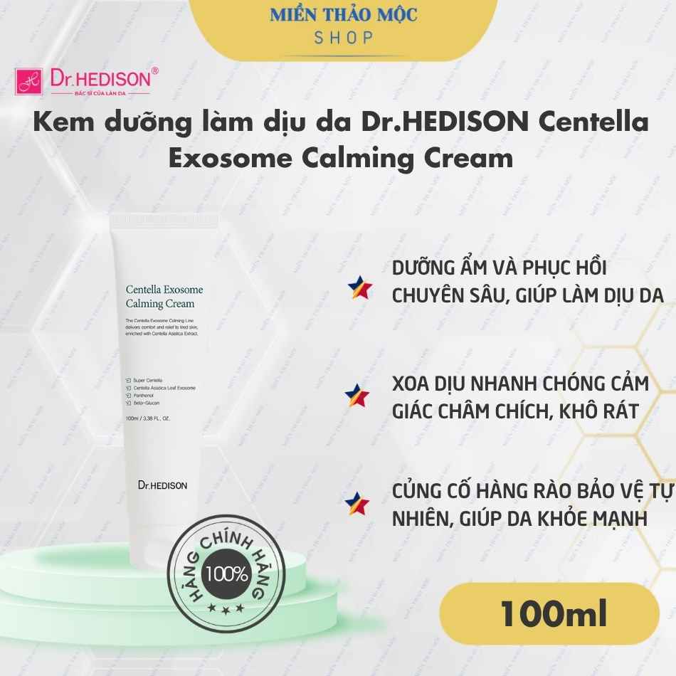 Kem dưỡng làm dịu da Dr.HEDISON Centella Exosome Calming Cream