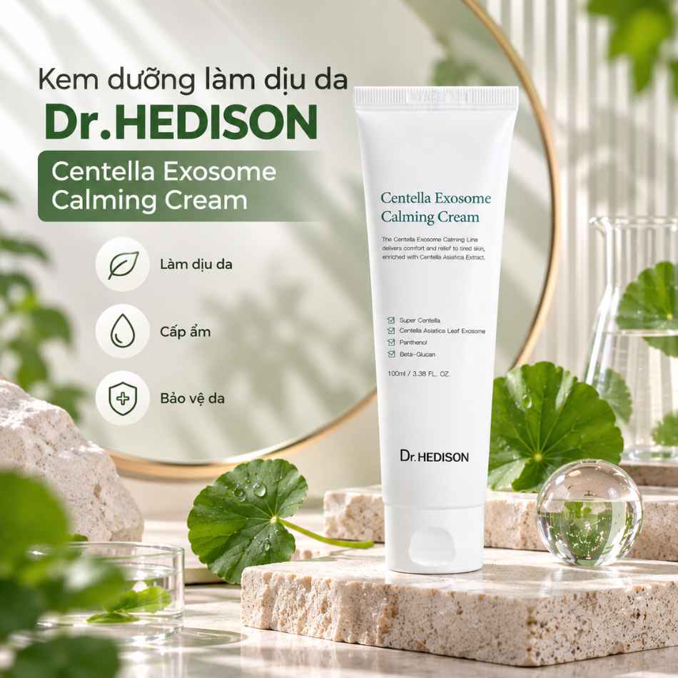 Kem dưỡng làm dịu da Dr.HEDISON Centella Exosome Calming Cream