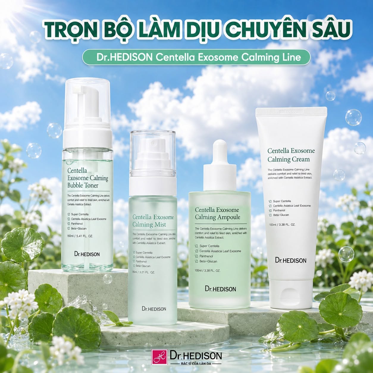 Kem dưỡng làm dịu da Dr.HEDISON Centella Exosome Calming Cream