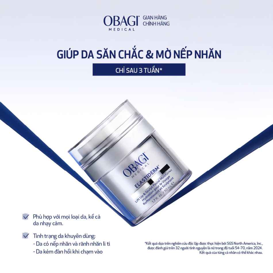 Kem dưỡng nâng cơ, làm mờ nếp nhăn Obagi ELASTIderm® Lift Up & Sculpt Facial Moisturizer