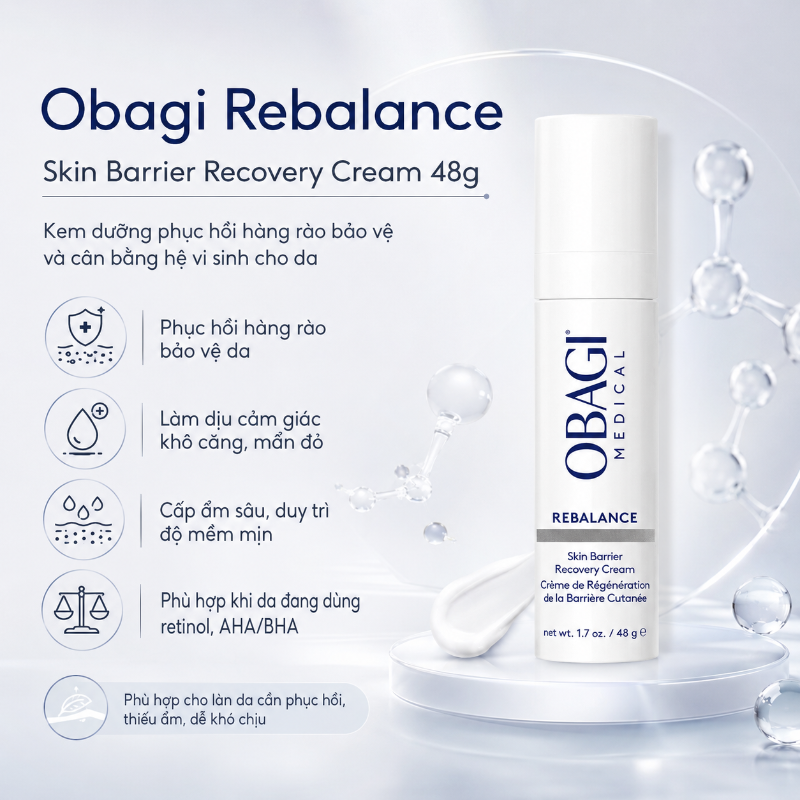Kem dưỡng phục hồi Obagi Rebalance Skin Barrier Recovery Cream 48g