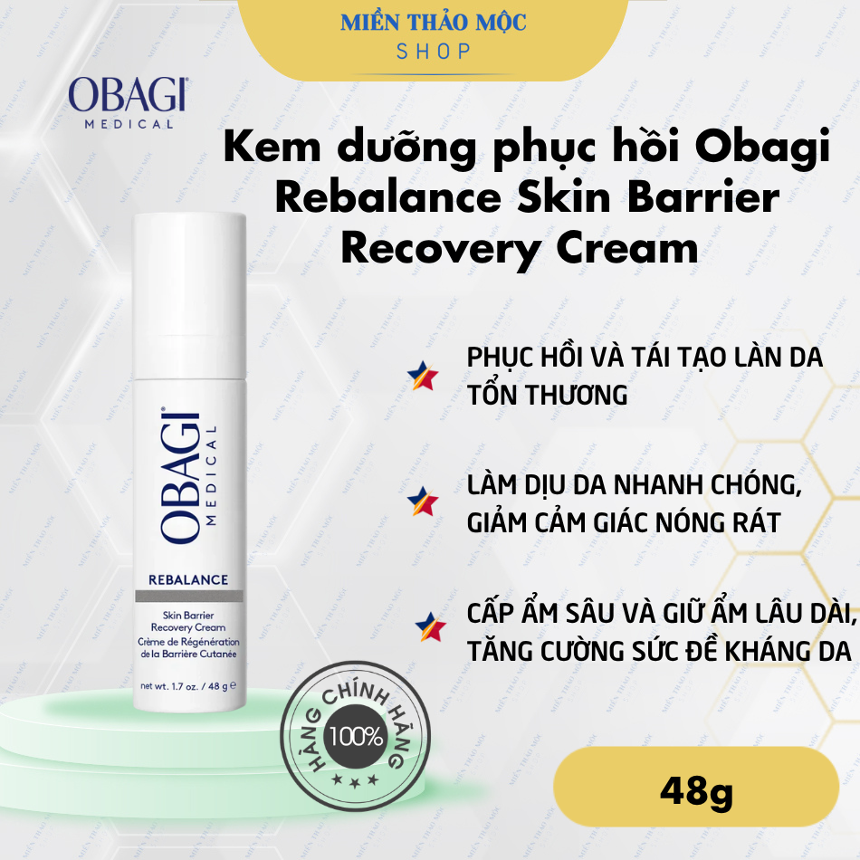 Kem dưỡng phục hồi Obagi Rebalance Skin Barrier Recovery Cream 48g