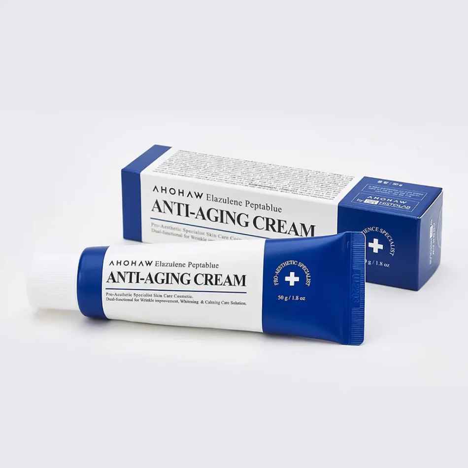 Kem dưỡng phục hồi trẻ hóa tế bào sinh học Ahohwa Elazulene Peptablue Anti-Aging Cream