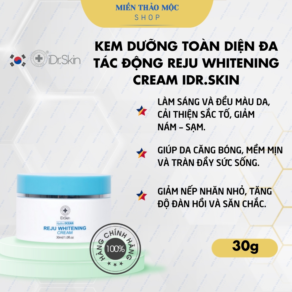 Kem dưỡng toàn diện đa tác động iDr.Skin Reju Whitening Cream